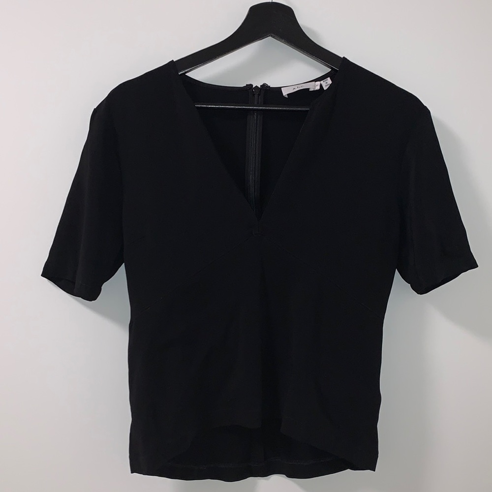 A.L.C. black v-neck top